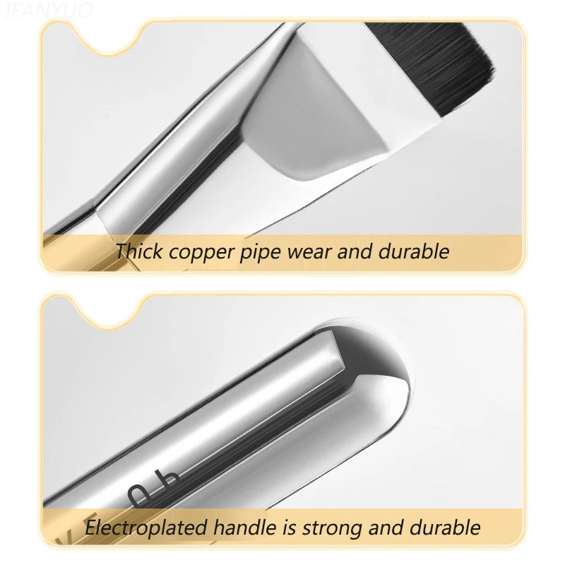 Ultra Thin Foundation Brush Lightweight and Thin Face Contour Brush Flat Contour Brush Blending Foundation Cream Makeup Brushes Vue