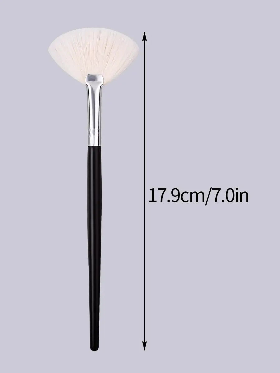 1PC High Grade Highlighter Brush Makeup Accessories Cosmetics Fan Shape Makeup Brush Highlighter Makeup Brush Powder Brush Vue