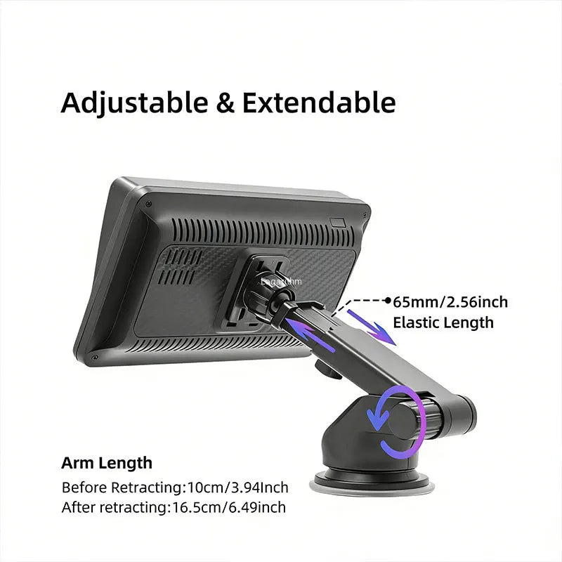 17mm Silicone Bracket Car Holder Car Telescopic Rotating Sucker Accessories Suction Cup Base Bracket Black For Mobile Phone Vue