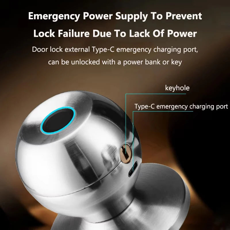Tuya Door Lock Smart Fingerprint Key Unlock Bluetooth Digital Electronic Door Locks APP Remote Control For Home Bedthroom Vue
