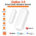 Zigbee3.0 Door Window Contact Sensor Wireless Anti-Theft Burglar Detector APP Push Alert Work With Tuya Smart Life Alexa Google Vue Zigbee3.0