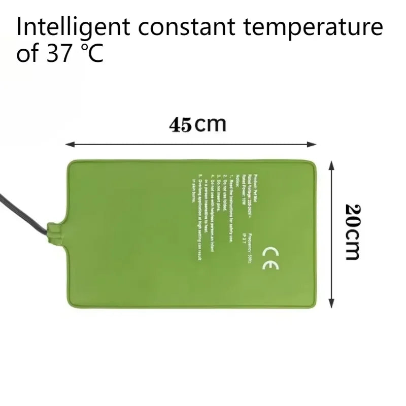 Pet Waterproof Amphibians Thermal Mat Reptile Terrarium Thermostatic Heating Pad Hamster Reptile Thermostat Small Animal Heater Vue 24W