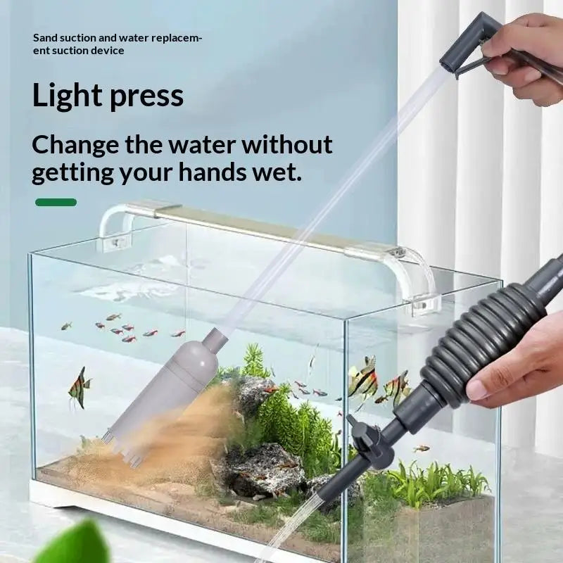 Fish Tank Gravel Siphon Vacuum Cleaner 5 in 1 Water Changer Kit for Aquarium Sand Washing and Home Fishkeeping Vue