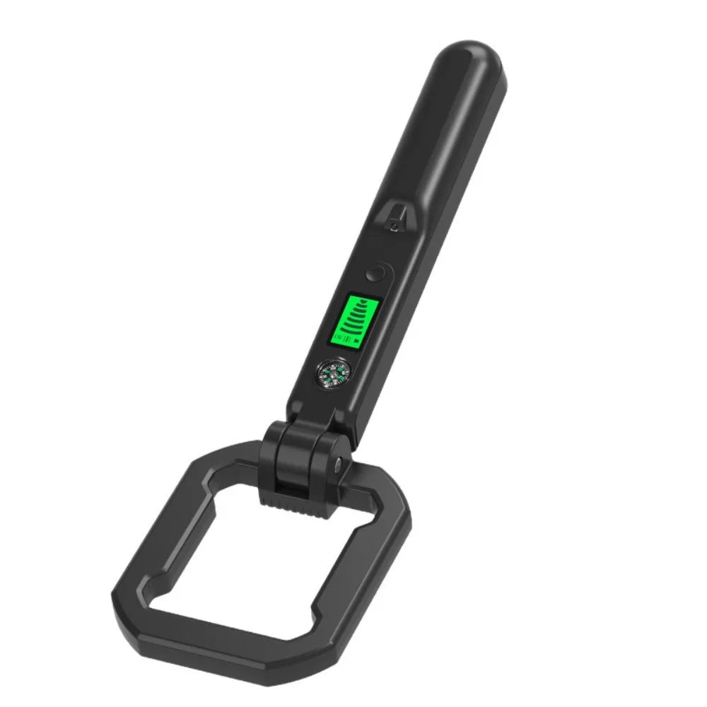Portable Foldable Metal Detector with 360° All-Around Detection High Sensitivity Handheld Metal Detector Vue Black