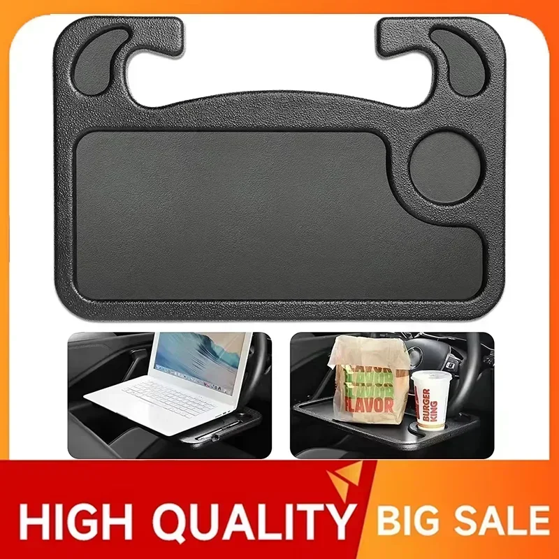 Portable Universal Drinks Holder Multifunctional Table Desk Mount Stand Work Cart Drink Coffee Board Holder Car Steering Wheel Vue