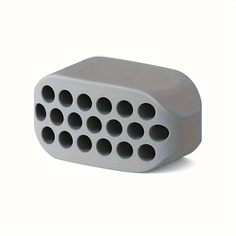 Silicone Jawline Exerciser Ball Facial Masseter Muscle Trainer Jaw Shaping Neck Toning Double Chin Reducer Facial Beauty Tools Vue Gray