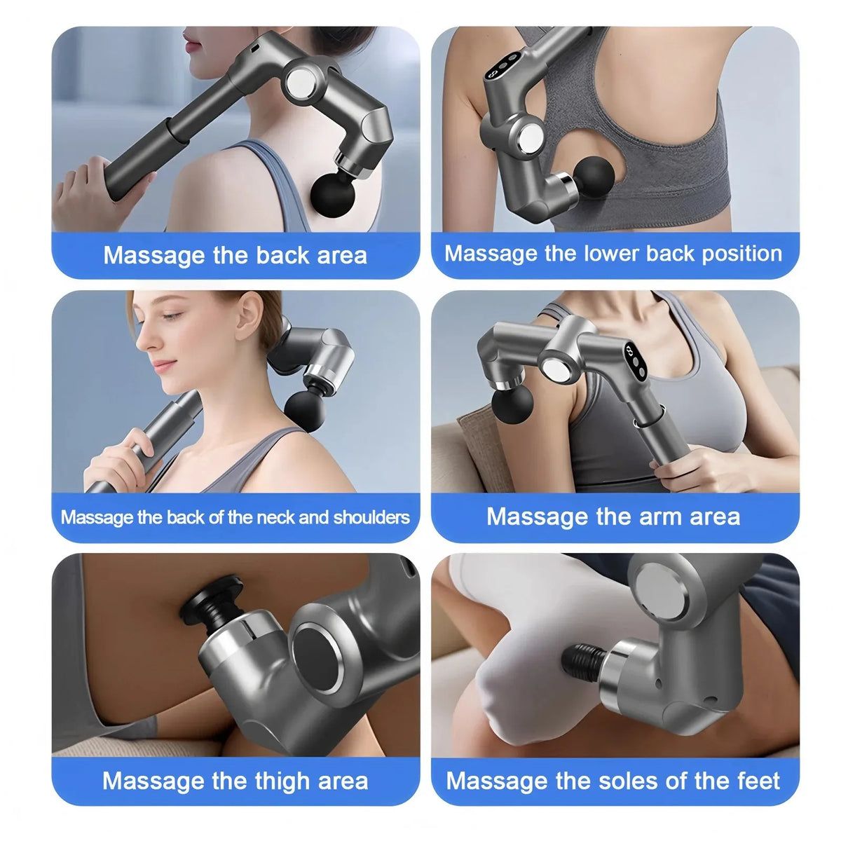 Professonal-Grade Curved Fascia Gun Scalablen For Body Neck Back Deep Muscle Relaxation Fitness Slimming Type-C Fast Charging Vue