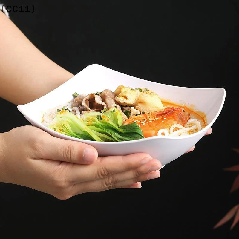 4 Pcs Plastic Salad Mixing Bowls Premium Quality Multipurpose Bowls For Fruit Vegetable Snacks Breakfast Restaurant Cafe〔CC11〕 Vue
