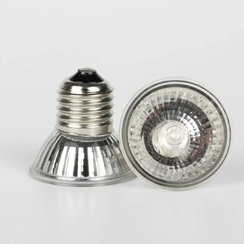 25/50/75W Reptile Lamp Bulb UVA+UVB Turtle Basking UV Heating Lamp Amphibians Lizards Temperature Controller tartaruga Vue
