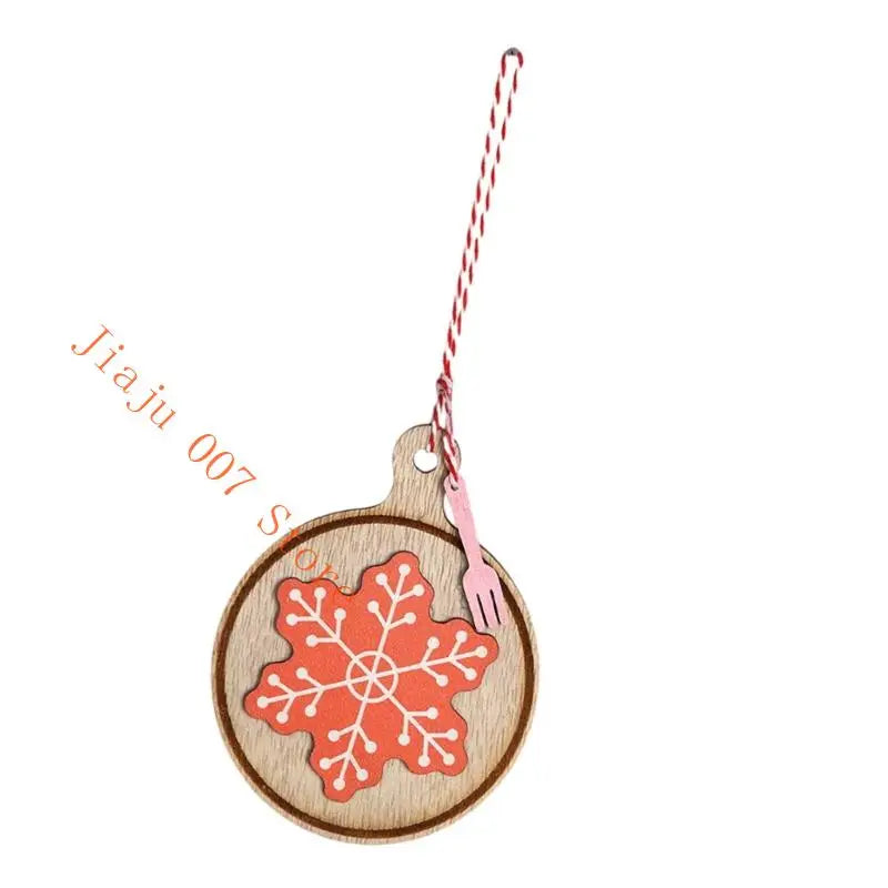 Wooden Christmas Cookie Ornaments – Snowflake, Cottage, Gingerbread Christmas Ornament Vue