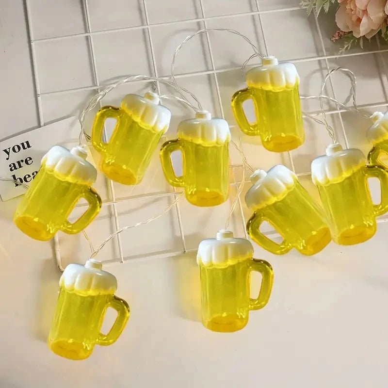6M 40LEDS Party Beer Bottle Kitchen Decoration String Lights Indoor Room Battery USB Power Night Lights Fairy Lights 606 Vue