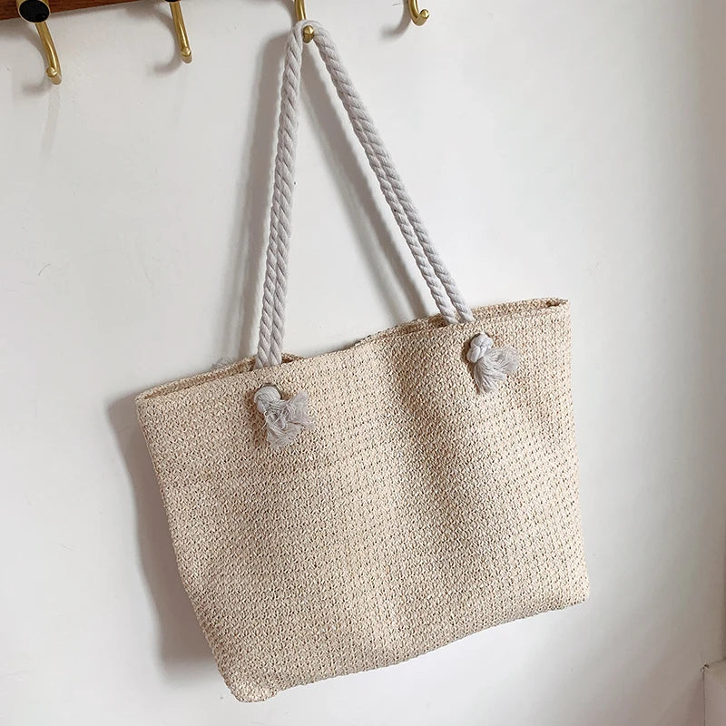 Summer Vacation Handmade Woven Women's Shoulder Bags Fashion Straw