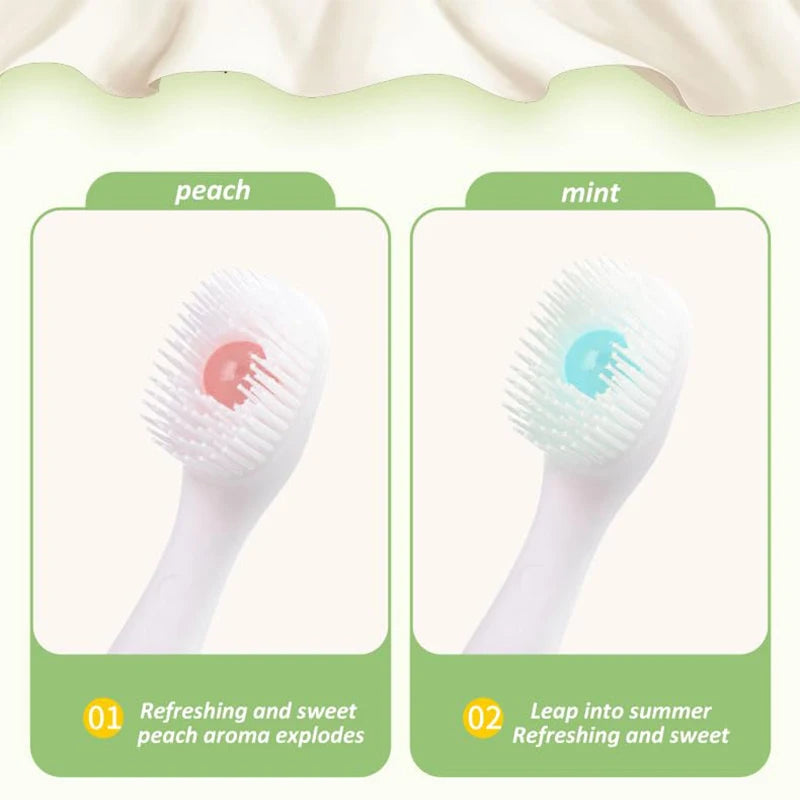Mini Toothbrush With Toothpaste Exploded Bead Toothbrush Disposable Adult Cleaning Toothbrush Portable Travel Toothbrush Vue