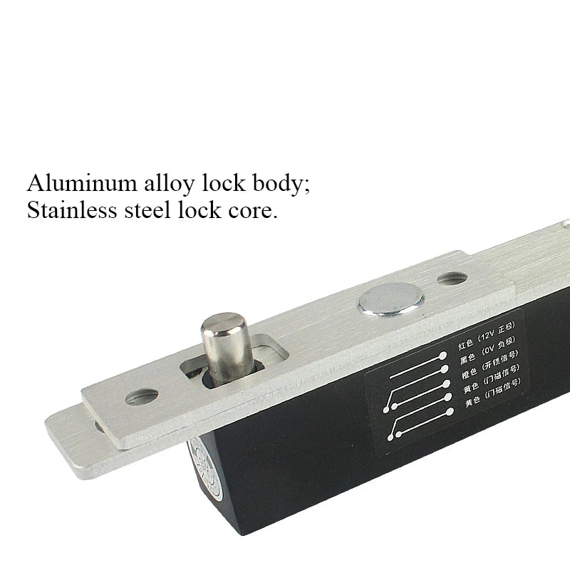 Electronic Bolt Lock DC 12V Mini Normally Open / Normally Closed Mode Access Control Electric Lock Storage Cabinet Door Locker Vue