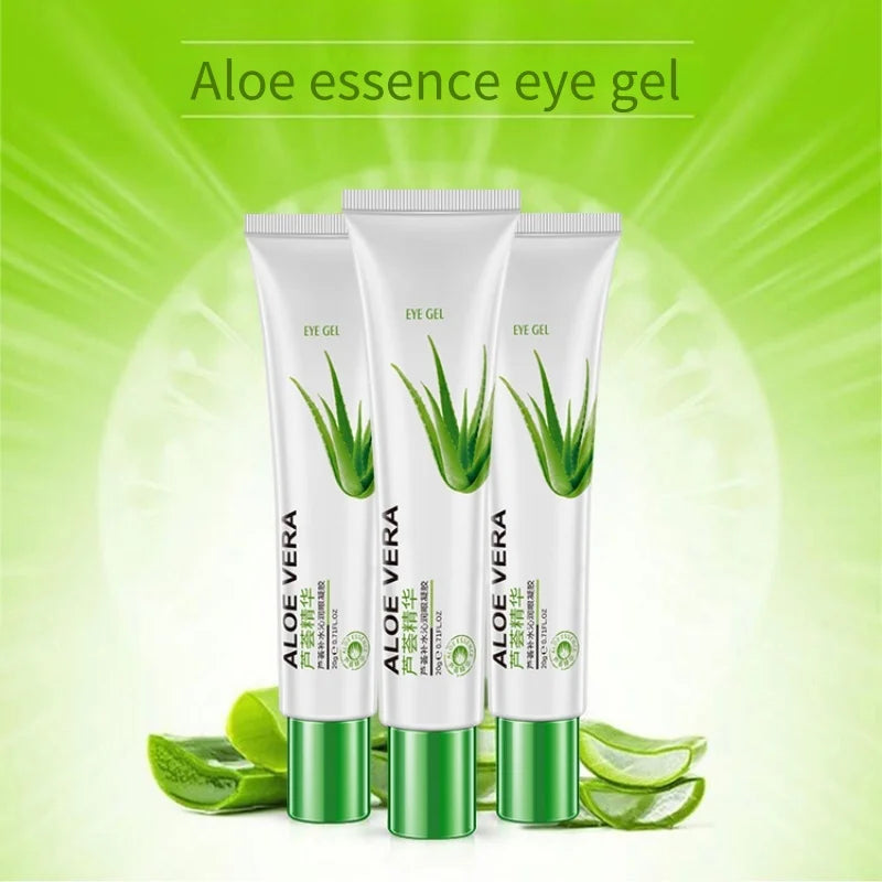 1 Tube/Aloe Vera Hydrating Eye Gel, Contains Aloe Vera Skin-Beneficial Ingredients, a Refreshing Gel That Provides a Cool Touch and Hydrates the Skin, Soothes and Moisturizes, and Nourishes the Skin Around the Eyes. Suitable Vue