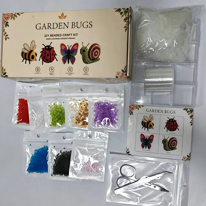 3D Animal Bead Craft Kit – Cow, Deer, Owl & Red Panda DIY Set DIY Bead Craft Kit Vue