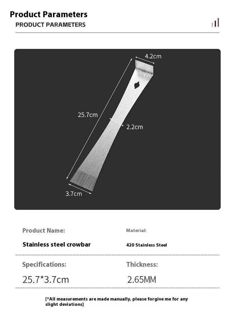Multifunctional Nail Extractor Portable Crowbar Cement Steel Nail Removal Tool Suitable for Home Woodworking Tools Vue