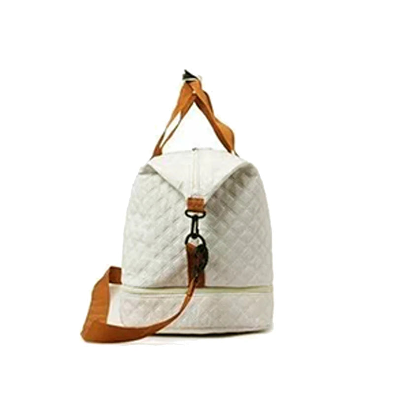 Quilted Travel Duffle Bag Multi-color Casual Single Shoulder Vacation