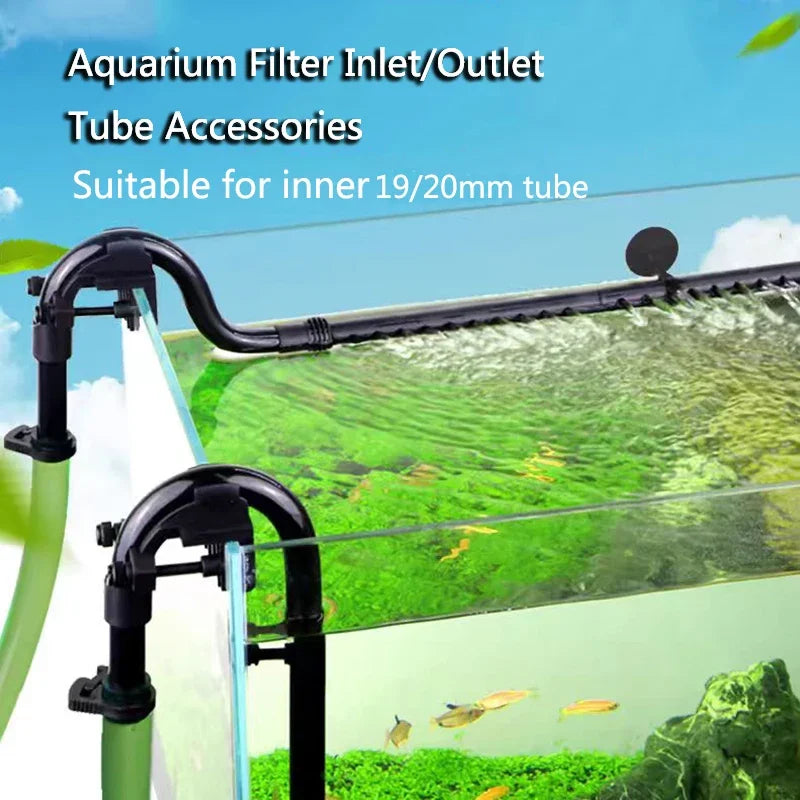 Fish Tank Filter Rain Spray Bar Unit Outflow Pipe Aquarium Inlet Outlet Tube Kit Fish Tank External Canister Filter Accessories Vue