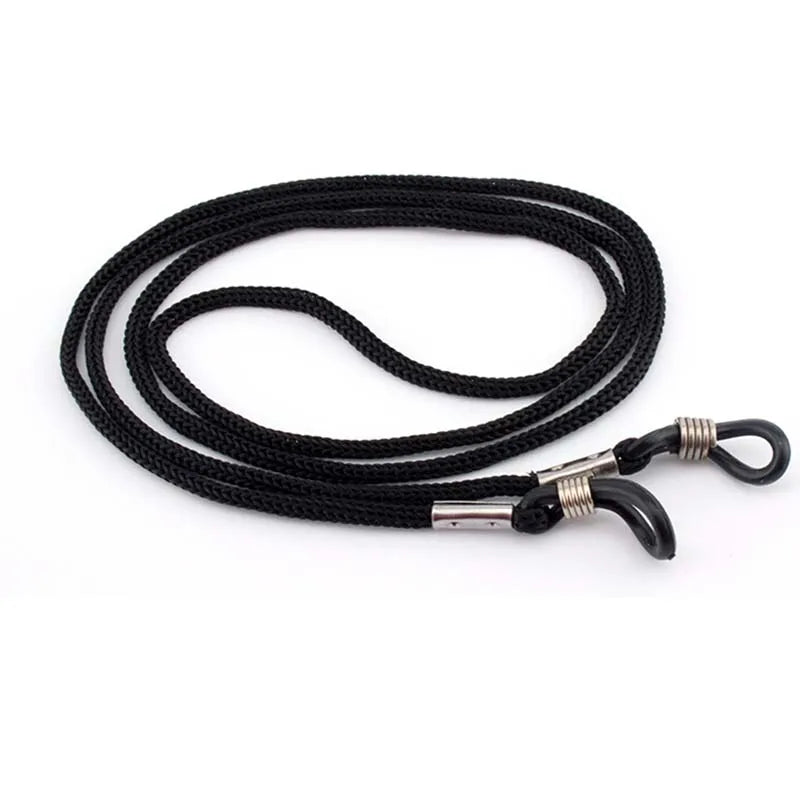 12PCS Black Nylon Cord Eyeglass Holder Sunglass Eyewear Glasses Neck String Strap Vue