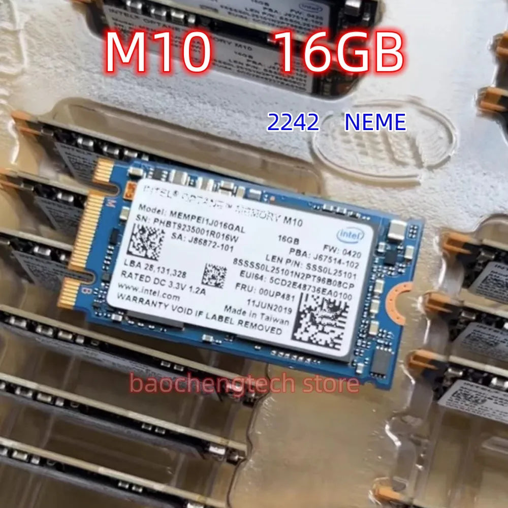 New SSD M10 16G 2280 2242 Fast Read/Write Compatible with Laptop M.2 SSD HDD Solid State Drive For Intel Aoteng Vue