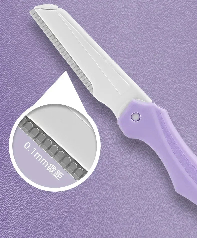 3Pcs Comb Tools Eyebrow Portable Scissors with Private Label Set Makeup Eyebrow Trimming Set Eyebrow Razor makeup tools Vue