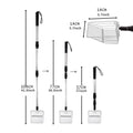 Metal Cat Litter Scoop Retractable Handle Cat Poop Spoon Multiplehole spacing Spoon Chicken Coop Rake Shovel for Separating Poop Vue Silver