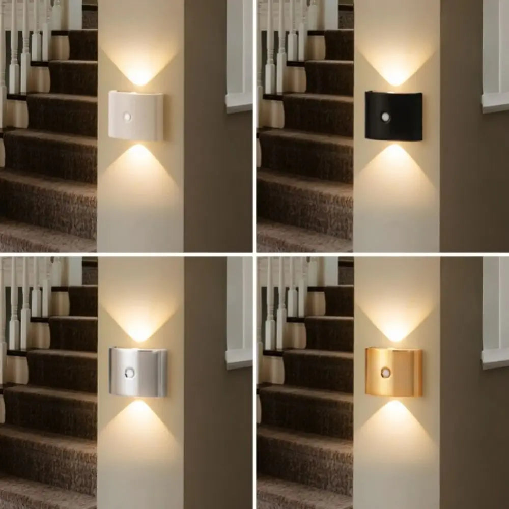 Infrared Sensor LED Induction Wall Lamp 3 Color/Neon light Magnetic Installation PIR Sensor Wall Sconce Multi-functional Vue