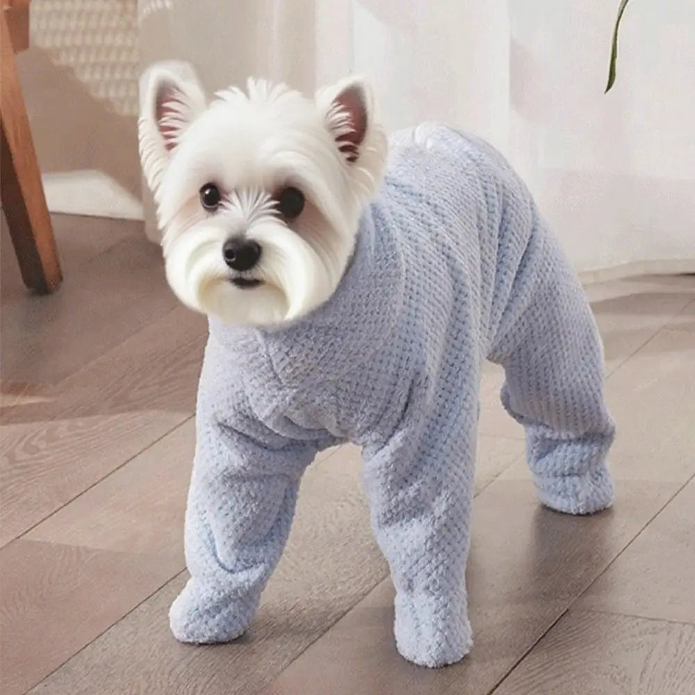 Practical Absorbent Pet Bathing Clothes Quick-Dry Full-Coverage Dog Drying Coat Thickened Soft Pet Bath Towel for Puppy Cat Vue