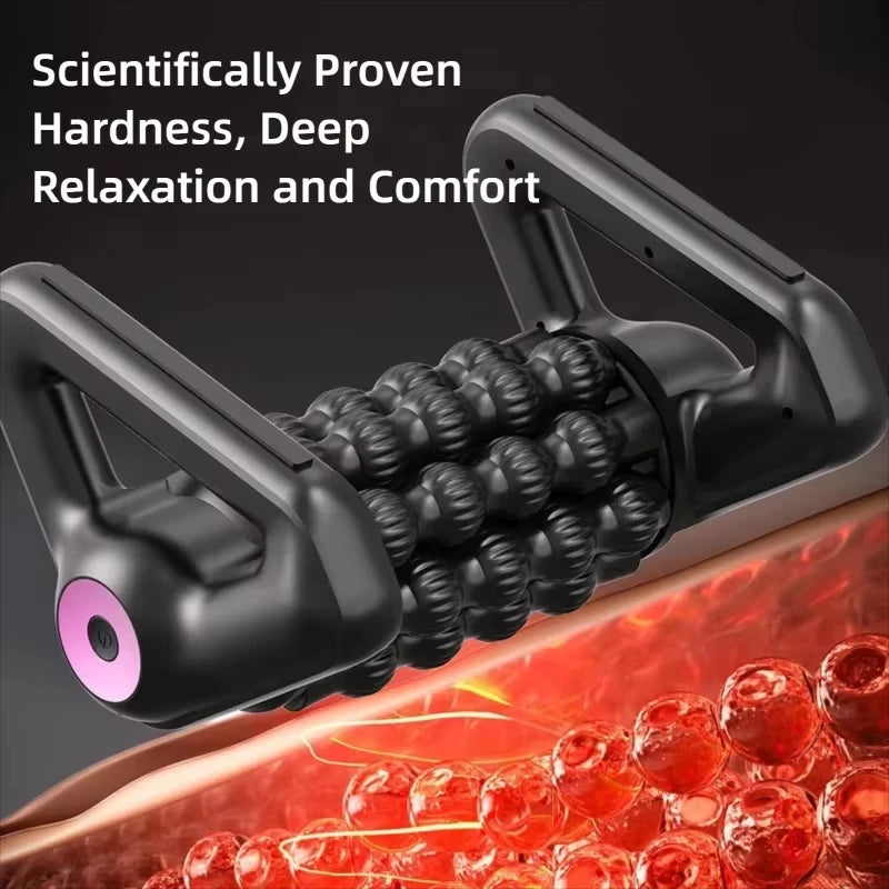 Multifunctional Electric Rolling Massager Shaft Whole Body Muscle Relaxation Automatic Yoga Column Roller for Deep Tissue Relief Vue