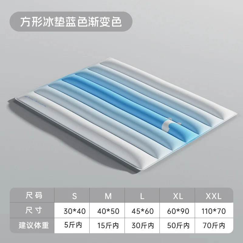 Cooling Foldable Portable Breathable Pet Mat Pad Cooling Gel Ice Bed Sofa Cushion Washable For Small Medium Dog Cat Corgi Summer Vue A1 30x40cm
