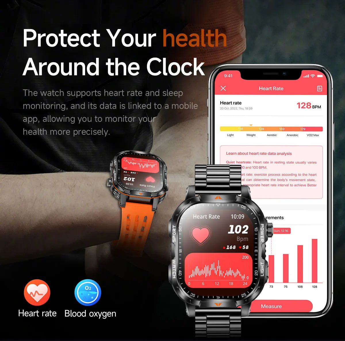 2026 New Men Sport Smart Watch 2.01" HD Screen Bluetooth Call 1400mAh Fitness Tracker Heart Rate/Sleep Monitor for Android IOS Vue