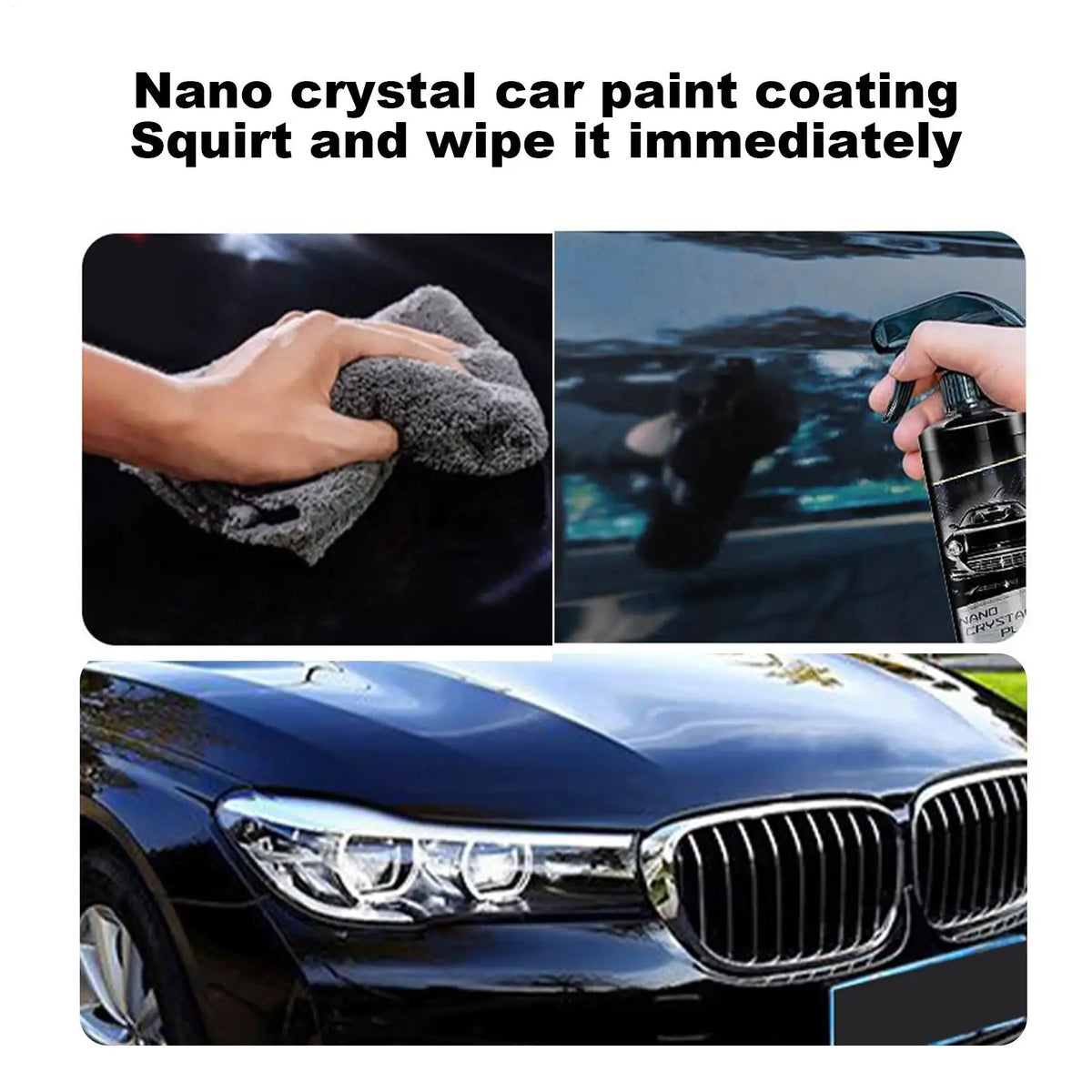 120ml/300ML Car Wax Ceramic Coating High Protection Quick Car Coating Agent Polish Cleaner for Auto Sedans Trucks Motorcycles Vue