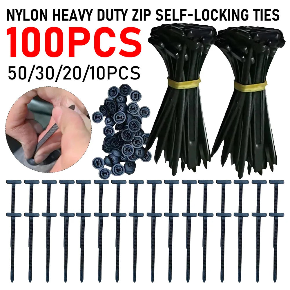 Heavy Duty Nylon Zip Ties Self-Locking Cable Ties 10–100 Pack Nylon Cable Ties Vue
