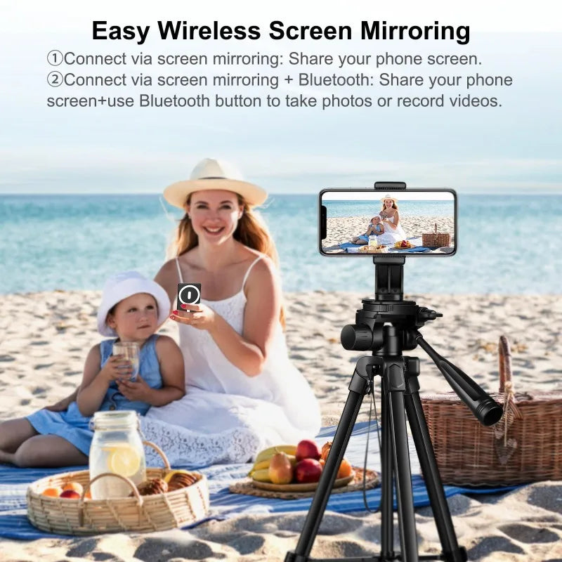 Phone Selfie Monitor Screen Wireless Magnetic Mount Vlog Phone Rear Camera Selfie WiFi Bluetooth Connection for Selfie Live Vue