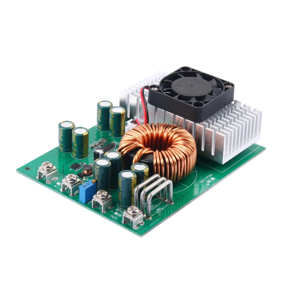 1000W 50A Step Down Power Module DC 25V-90V to DC 2.5V-50V Buck Adjustable Converter Wide Voltage Stabilizer Power Supply Board Vue Blue With Shell