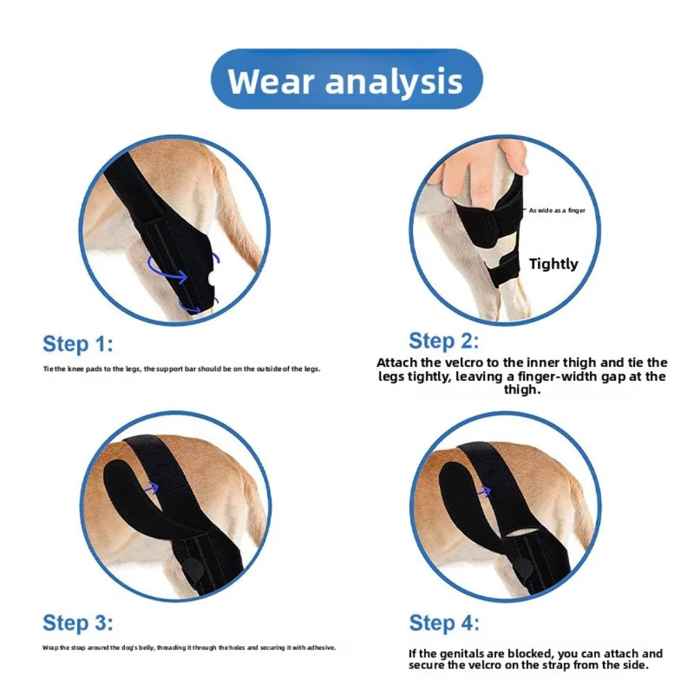 Pet Supplies Dog Leg Injury Auxiliary Straps Anti-licking Light Arthromitis Recovery Bandages Dog Surgery Injury ProtectiveCover Vue