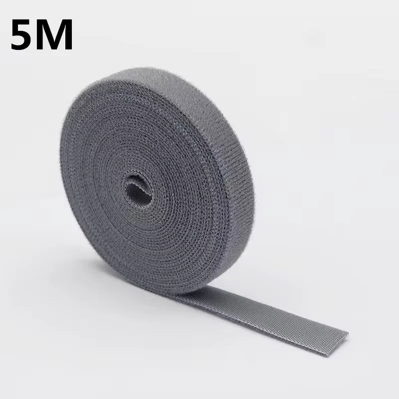 Reusable Fastening Tape Cable Ties, Multi-Purpose Cord Organizer, Computer And TV Wire Storage, Data Cable Management Tie Vue WHITE