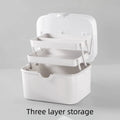 Handheld Multi-layer Big Size Manicure Organizer Storage Box for Gel Nail Polish Manicure Tools Large Capacity Vue GJ0008