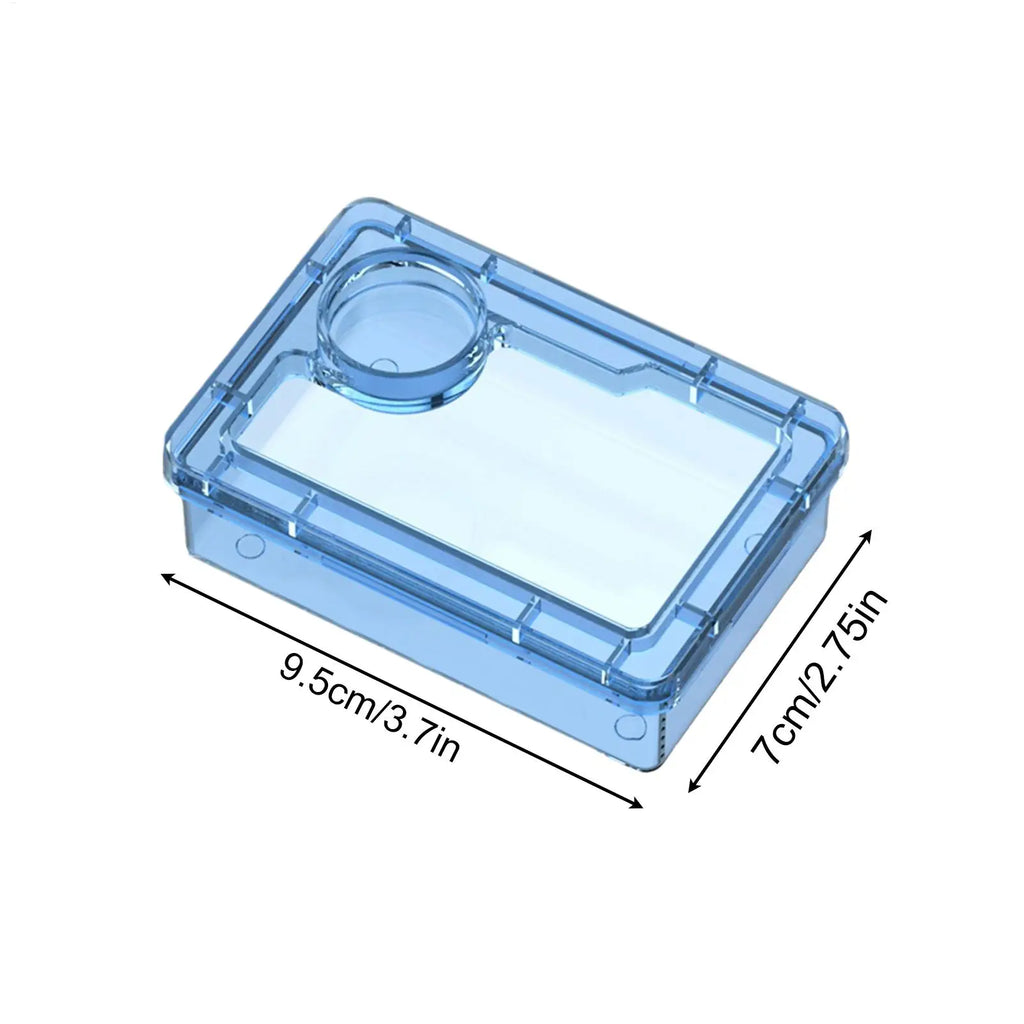 Safe Escape Proof Compartment Reptile Food Dish for Leopard Gecko Hermit Crab Frog Spider Chameleon Iguana Lizard Tarantula Vue