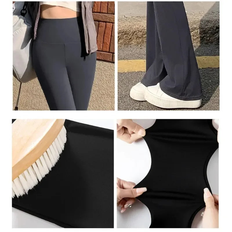 Casual Flared Leggings High Waist Stretchy Workout Pants Women Sexy Yoga Pants Bootcut Sport Style Regular Length Option Vue