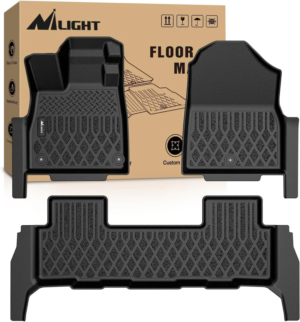 Nilight TPE Floor Mats for 2026 Honda Passport RTL TrailSport All Weather Custom Fit Heavy Duty Floor Liners Vue United States 2026 Passport