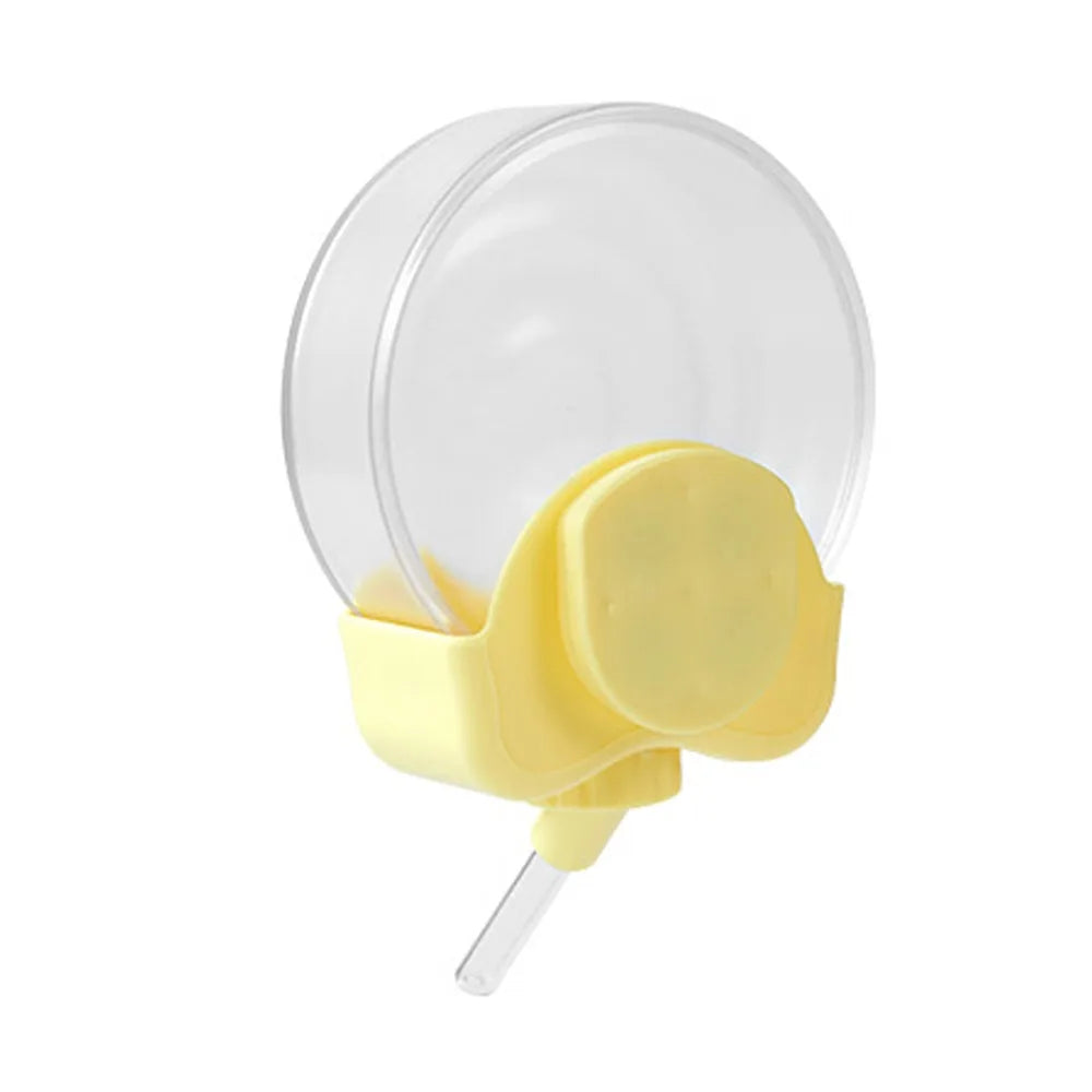 Magnetic Vacuum Hamster Kettle Drip-proof Wall Mounted Automatic Water Kettle Hanging Large Capacity Pet Water Dispenser Vue Magnetic Yellow