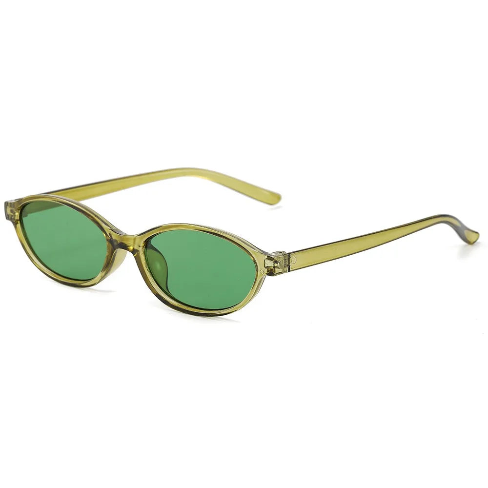 Small Oval Sunglasses Unisex Vintage UV400 Party Shades Fashion Sunglasses Vue A7