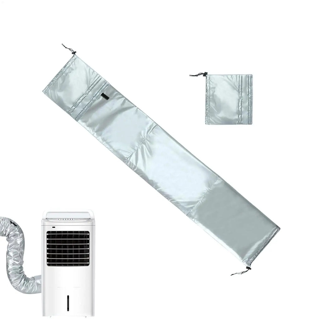 Portable AC Hose Insulation Sleeve Dustproof Waterproof Air Conditioning Hose Cover for Homeowners Renters Technicians Landlords Vue