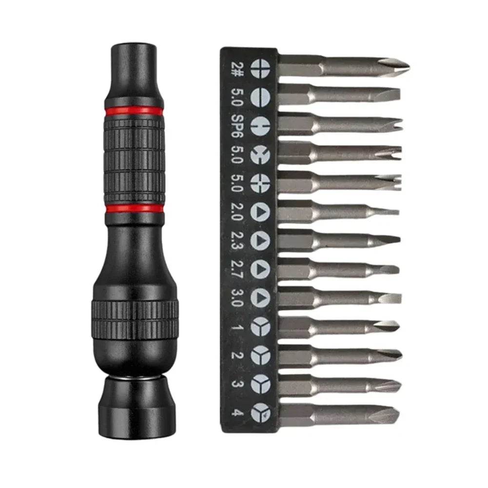 Ratchet Screwdriver Handle Set – Aluminum Alloy & 20-Pc Bits Ratchet Screwdriver Set Vue Type e China Mainland