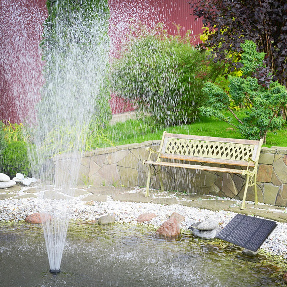 Solar Pond Fountain Pump – 6 Nozzles, Easy Garden Install Solar Fountain Pump Vue China Mainland