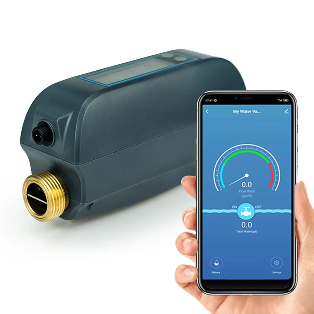 APWIKOGER DN20 WiFi Smart Water Valve – App & LCD Control Smart Water Valve Vue