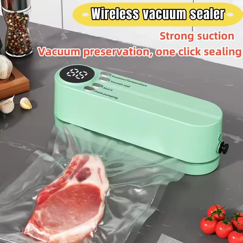 Vacuum Sealer A Multifunctional Food Sealer Wireless USB Charging With Sealing External Suction Inflation Functions Vue