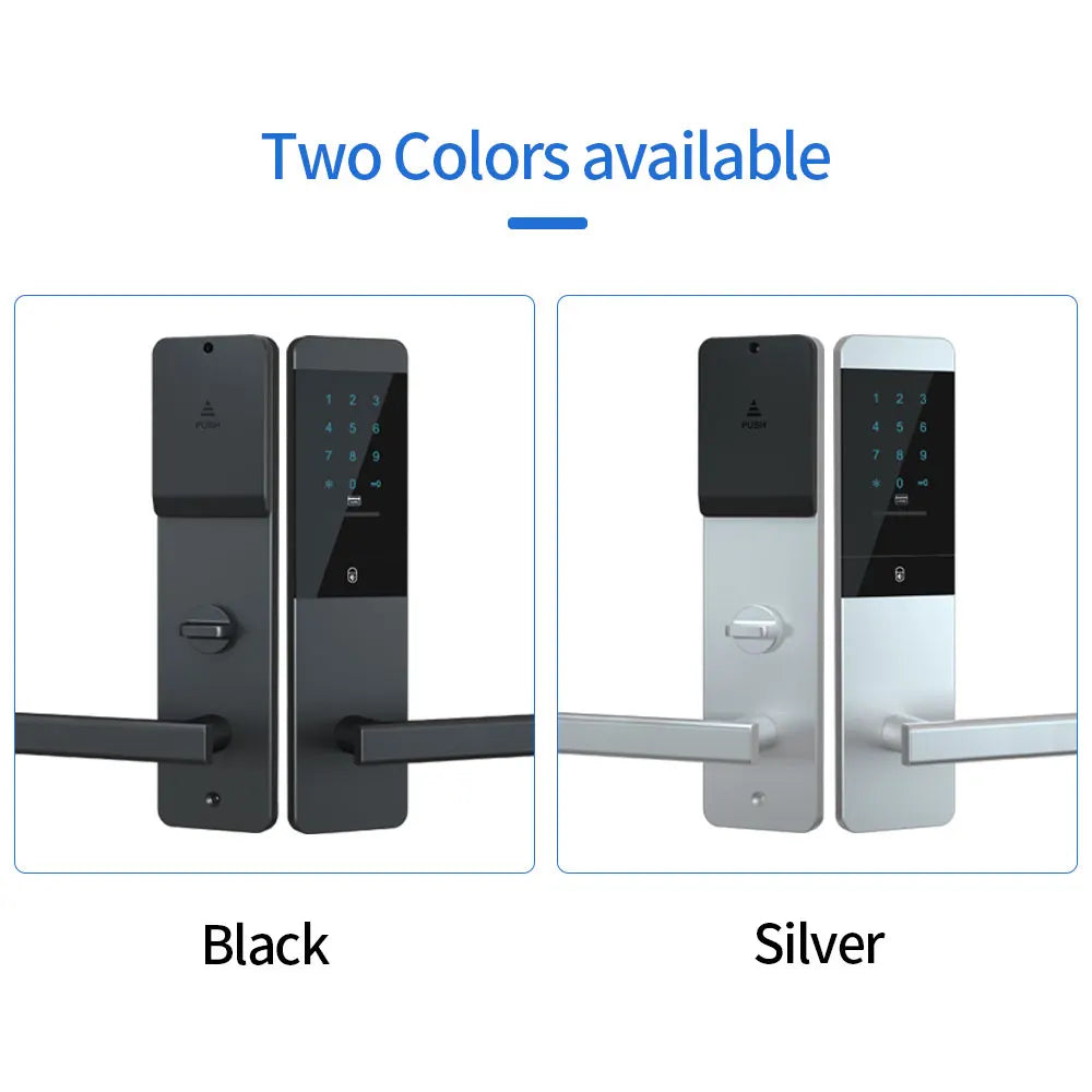 Ttlock App Bluetooth to Wifi Electronic Lock Handle Smart Home Remotely Unlock Door Lock for Hotel / Apartment / Guesthouse /B&B Vue